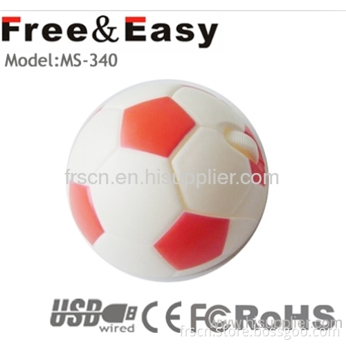 Mini Football Shape Funny Gift Mouse For Computer Accessory